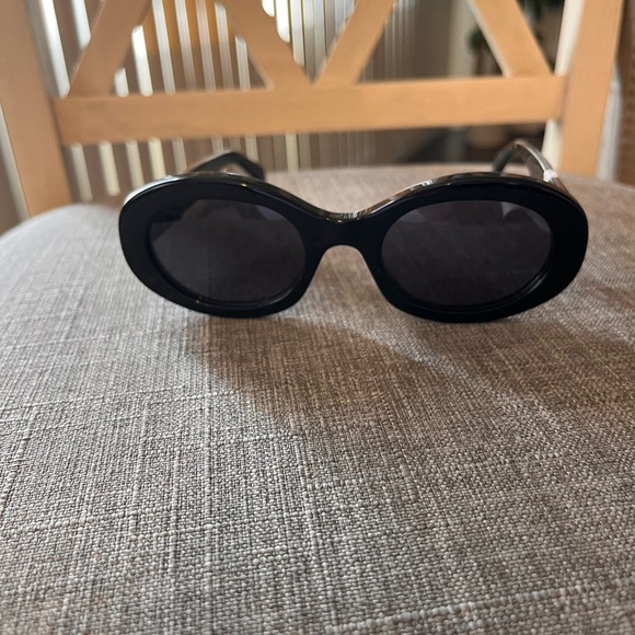 Authentic Celine Black Oval Sunglasses - Picture 1 of 5